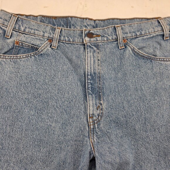 Levis 550 Vintage Orange Tab Mens 36x32 Relaxed Fit Tapered Blue Denim - Picture 3 of 9